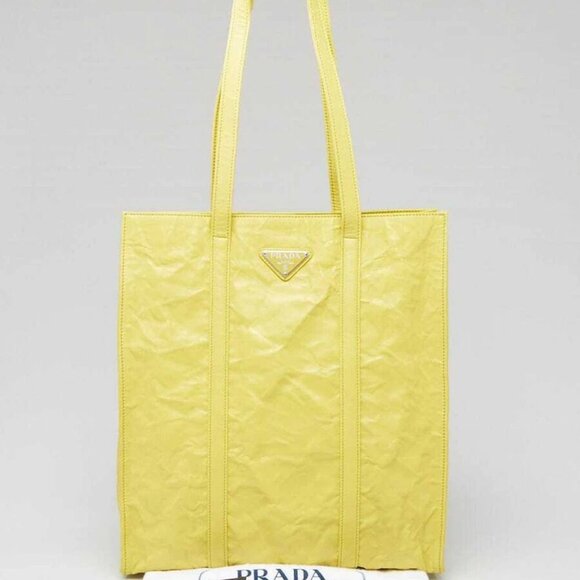 Prada Cedro Antique Nappa Leather Small Leather Tote Bag - 1BG459 - Picture 1 of 9